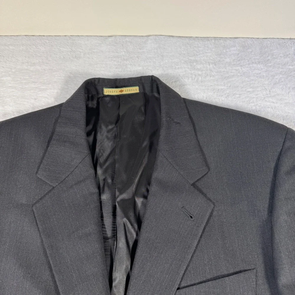 Joseph Abboud‎ Blazer Mens 40S Charcoal Gray Excellent Pinstripe Wool Sport Coat